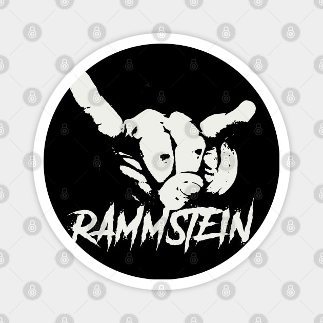 rammstein ll horn sign Magnet by sumurbatu